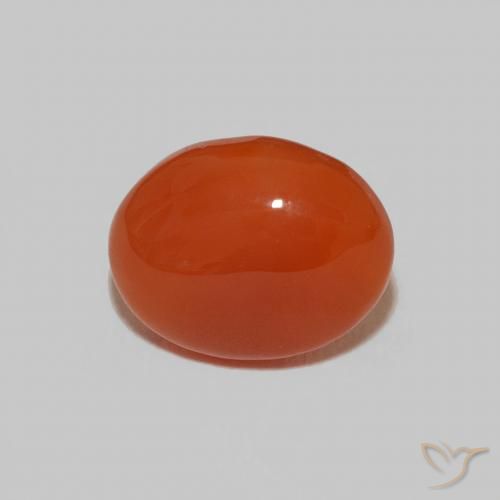 2.28ct 天然 ウォームオレンジ カーネリアン, 楕円形, オペーク