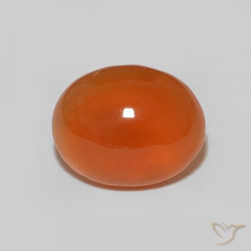 2.48ct 天然 濃いオレンジ カーネリアン, 楕円形, オペーク