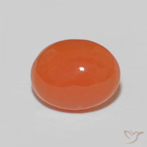 2.58ct 天然 赤みがかったオレンジ カーネリアン, 楕円形, オペーク