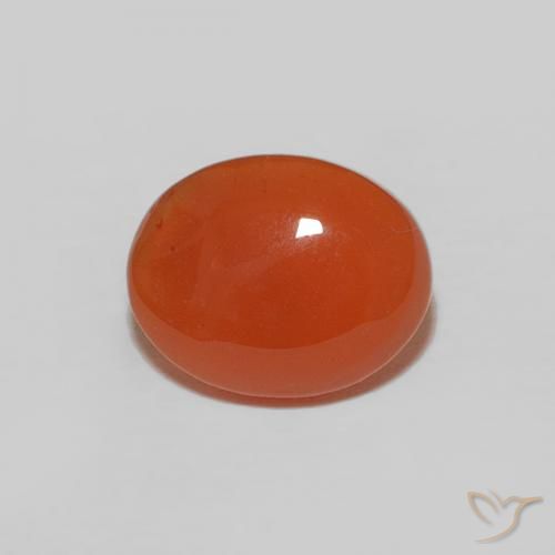 1.72ct 天然 ファイアオレンジ カーネリアン, 楕円形, オペーク
