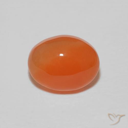 2.34ct 天然 濃いオレンジ カーネリアン, 楕円形, オペーク