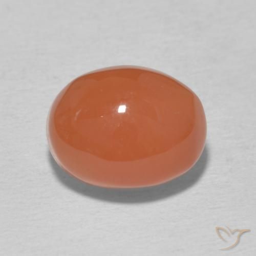 3.63ct 天然 ミディアムオレンジ カーネリアン, 楕円形, オペーク