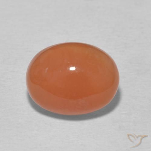 2.95ct 天然 ライトオレンジ カーネリアン, 楕円形, オペーク
