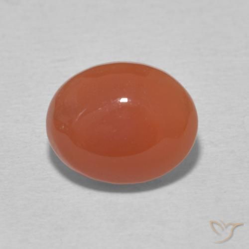 2.66ct 天然 ミディアムオレンジ カーネリアン, 楕円形, オペーク