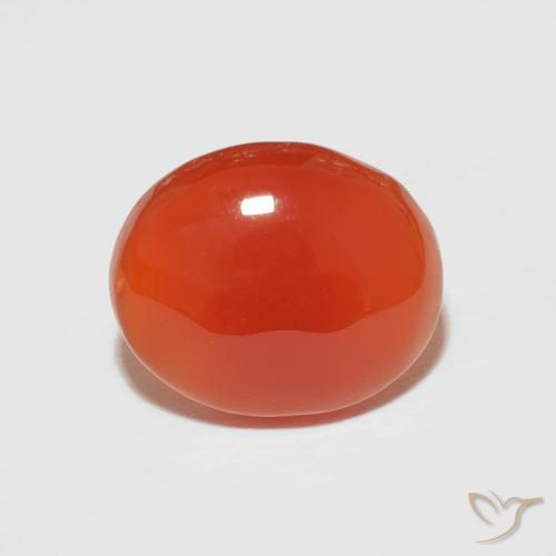 2.67ct 天然 ファイアオレンジ カーネリアン, 楕円形, オペーク