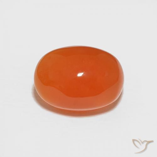 1.81ct 天然 ファイアオレンジ カーネリアン, 楕円形, オペーク