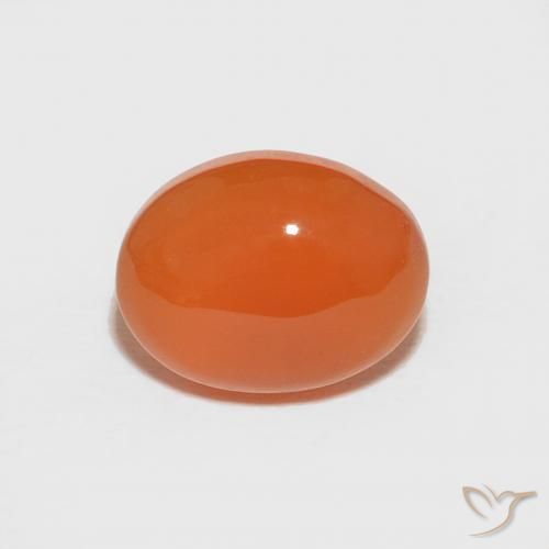 1.78ct 天然 ファイアオレンジ カーネリアン, 楕円形, オペーク