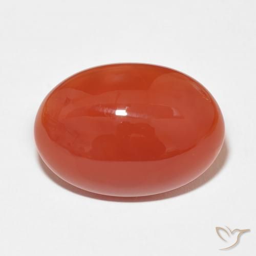 26.59ct 天然 ファイアレッド カーネリアン, 楕円形, オペーク