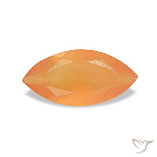 0.43ct オレンジ カーネリアン, マーキス, 透明