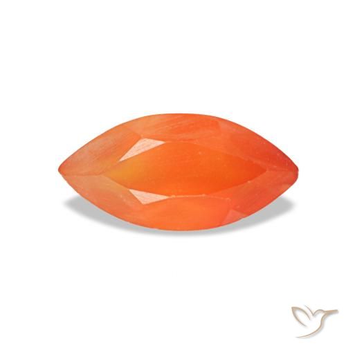 0.47ct オレンジ カーネリアン, マーキス, 透明