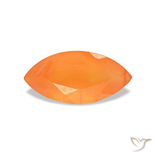 0.46ct オレンジ カーネリアン, マーキス, 透明