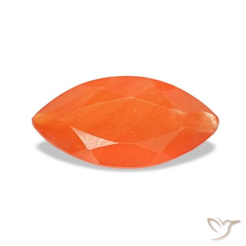 0.36ct オレンジ カーネリアン, マーキス, 透明