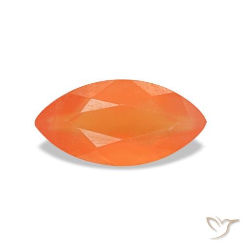 0.36ct オレンジ カーネリアン, マーキス, 透明