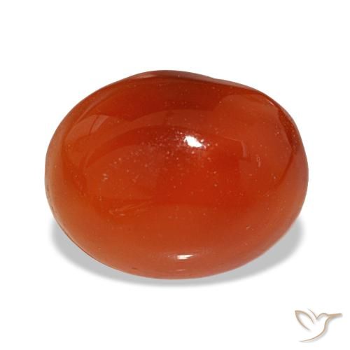 2.63ct レッド カーネリアン, 楕円形, 半透明