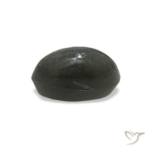 0.45カラットの天然スチールグレーCat's Eye Alexandrite（5.1×2.8 mm・オーバルカット）