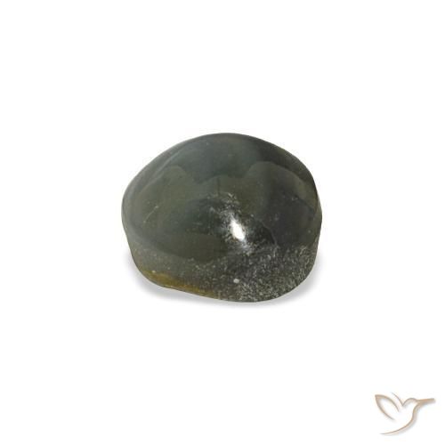 0.85カラットの天然ミディアムグレーCat's Eye Alexandrite（5.08 mm・ラウンドカット）