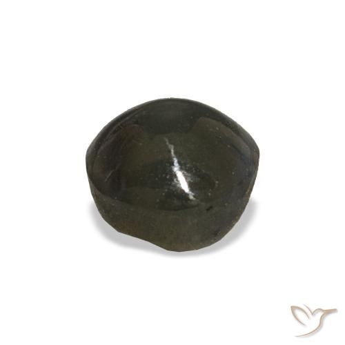 1.92カラットの天然濃い灰色Cat's Eye Alexandrite（6.49 mm・ラウンドカット）