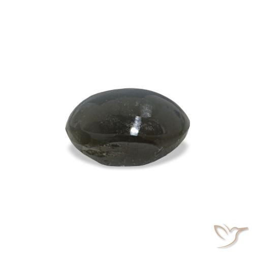0.50カラットの天然ミディアムグレーCat's Eye Alexandrite（5.2×3.5 mm・オーバルカット）