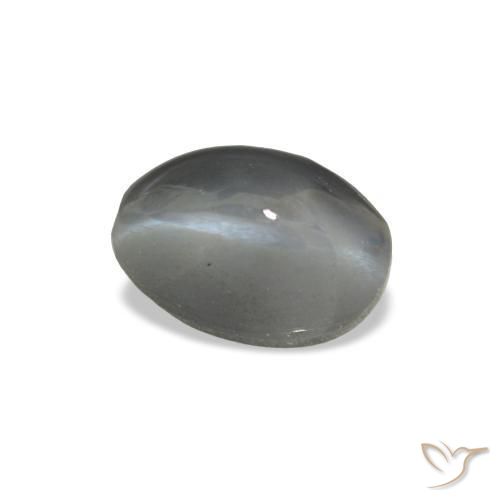 1.03カラットの天然ミディアムグレーCat's Eye Alexandrite（6.3×4.3 mm・オーバルカット）