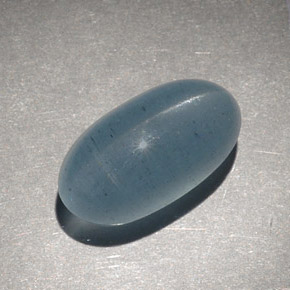 9.28カラットの天然青緑Cat's Eye Aquamarine（15.6×8.6 mm・オーバルカット）