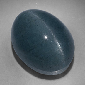 17.47カラットの天然青緑Cat's Eye Aquamarine（15.9×12.3 mm・オーバルカット）