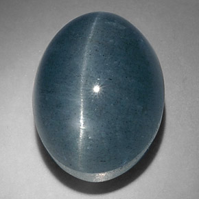 17.47カラットの天然青緑Cat's Eye Aquamarine（15.9×12.3 mm・オーバルカット）
