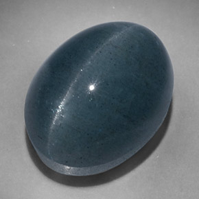 17.47カラットの天然青緑Cat's Eye Aquamarine（15.9×12.3 mm・オーバルカット）