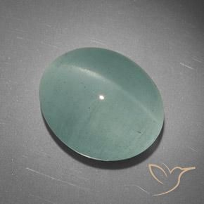 23.41ct 天然 ライトグリーン キャッツアイアクアマリン, 楕円形, 半透明