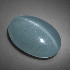 11.78カラットの天然グリーンブルーキャッツアイアクアマリン、オーバルカット、半透明