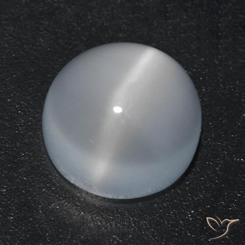 1.71ct 天然 半透明ホワイト キャッツアイムーンストーン, ラウンド, 透明