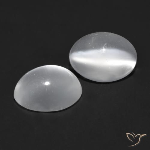 Shop natural 1.78ct クリアホワイト キャッツアイムーンストーン gems, 楕円形, from インド at GemSelect. In stock, global shipping!