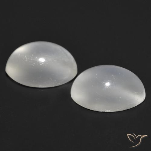 Shop natural 1.55ct ホワイト キャッツアイムーンストーン gems, 楕円形, from インド at GemSelect. In stock, global shipping!