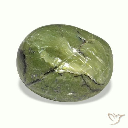5.40カラットの天然マルチカラーCat's Eye Opal（13.4×10.5 mm・オーバルカット）