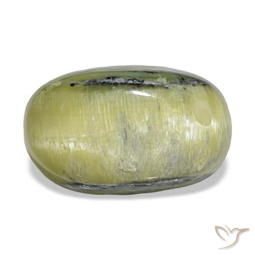 4.62ct グリーン Cat's Eye Opal, 楕円形, オペーク