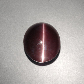 4.00カラットの天然ダークブラウンCat's Eye Scapolite（10.6×9.1 mm・オーバルカット）