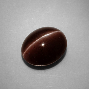 3.52カラットの天然ブラウンCat's Eye Scapolite（10×8.4 mm・オーバルカット）