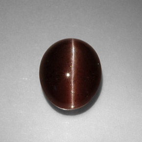 3.52カラットの天然ブラウンCat's Eye Scapolite（10×8.4 mm・オーバルカット）