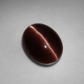 3.41カラットの天然ブラウンCat's Eye Scapolite（10.5×8.1 mm・オーバルカット）