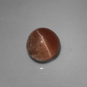 2.31カラットの天然ブラウンCat's Eye Scapolite（7.5×7.3 mm・透明）