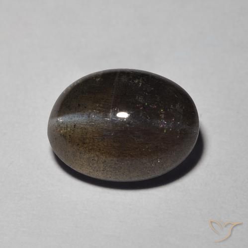 2.94ct 天然 ブラウン キャッツアイスキャポライト, 楕円形, 半透明