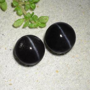 自然派の商品を探す 3.83ct ブラック キャッツアイスキャポライト 宝石, ラウンドカット, マダガスカル からGemSelectで. 在庫あり、世界各国へ発送!