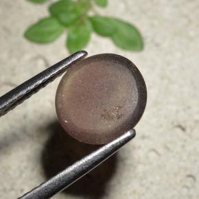 1.76カラットの天然赤みがかった茶Cat's Eye Scapolite（8.36 mm・ラウンドカット）