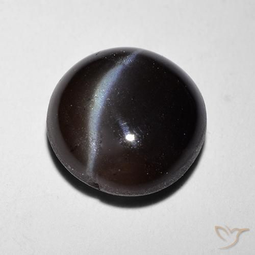 2.29ct 天然 ブラック キャッツアイスキャポライト, ラウンド 2.29ct 天然 ブラック キャッツアイスキャポライト, ラウンド