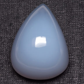 193.10カラットの天然ラベンダーブルーカルセドニー（42×30.3 mm・透明）