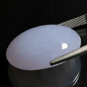 42.00カラットの天然ラベンダーブルーカルセドニー、透明、透明/半透明