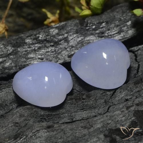 Shop natural 13.27ct ライトバイオレット カルセドニー gems, 心臓, from ナミビア at GemSelect. In stock, global shipping!