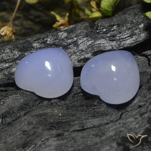 Shop natural 13.27ct ライトバイオレット カルセドニー gems, 心臓, from ナミビア at GemSelect. In stock, global shipping!