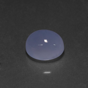 5.27カラットの天然ラベンダーブルーカルセドニー（11.1×9 mm・透明）