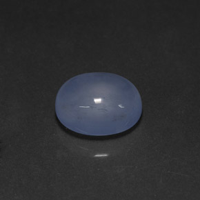 4.23カラットの天然ラベンダーブルーカルセドニー（11.1×9.1 mm・透明）