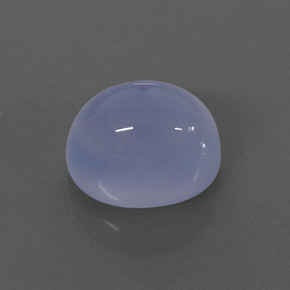 2.72カラットの天然ラベンダーブルーカルセドニー（8.8×6.9 mm・透明）